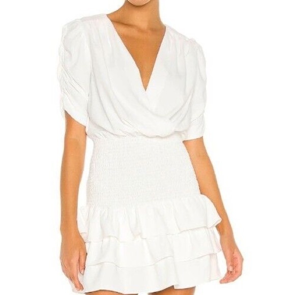 Amanda Uprichard Taby Dress in white - Picture 2 of 6